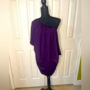 Sexy Purple convertible mini dress